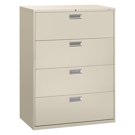 Hon 42" W 4 Drawer File Cabinet, Light Gray, A4/Legal/Letter H694.L.Q